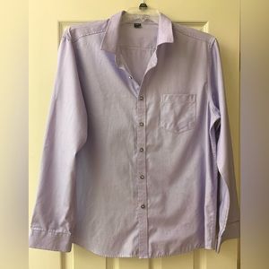 Shein Men’s Lavender Long Sleeve Dress Shirt